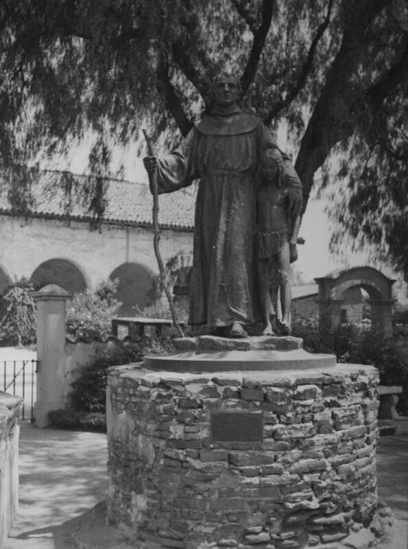Statue of Father Junipero Serra in Brand Park