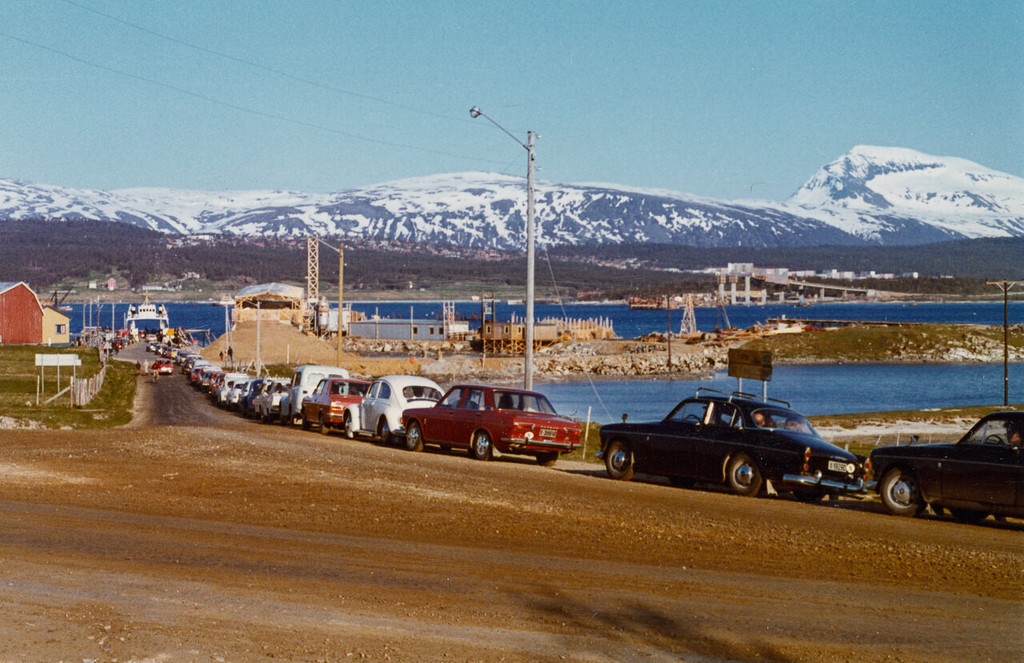 Fergekø på Kvaløysletta, Kvaløya i Tromsø