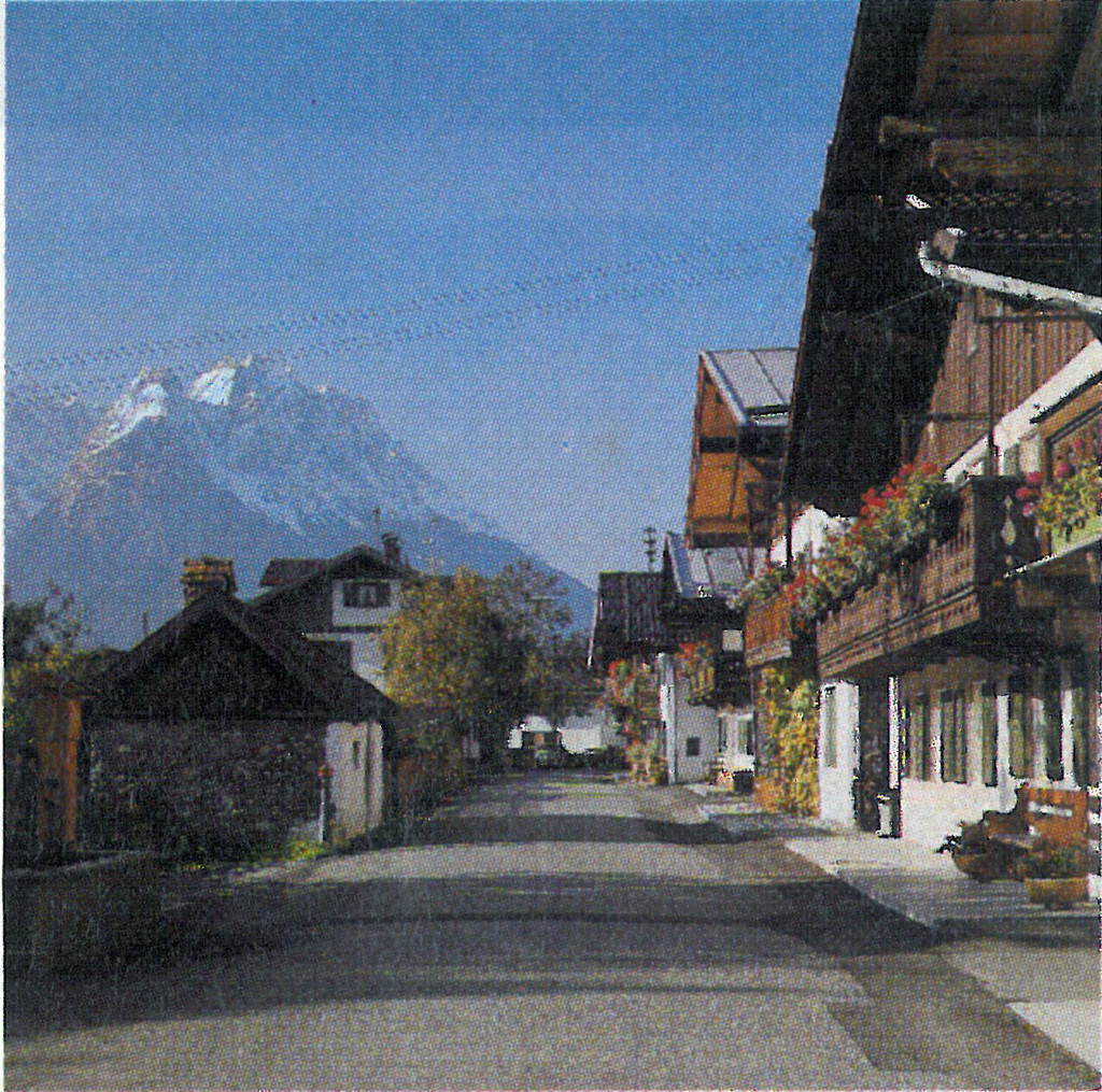 Garmish-Partenkirchen with the Zugspitze massif