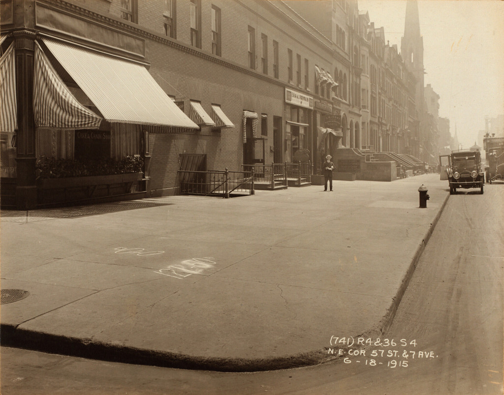 West 57th Street, north side, east of Seventh Avenue