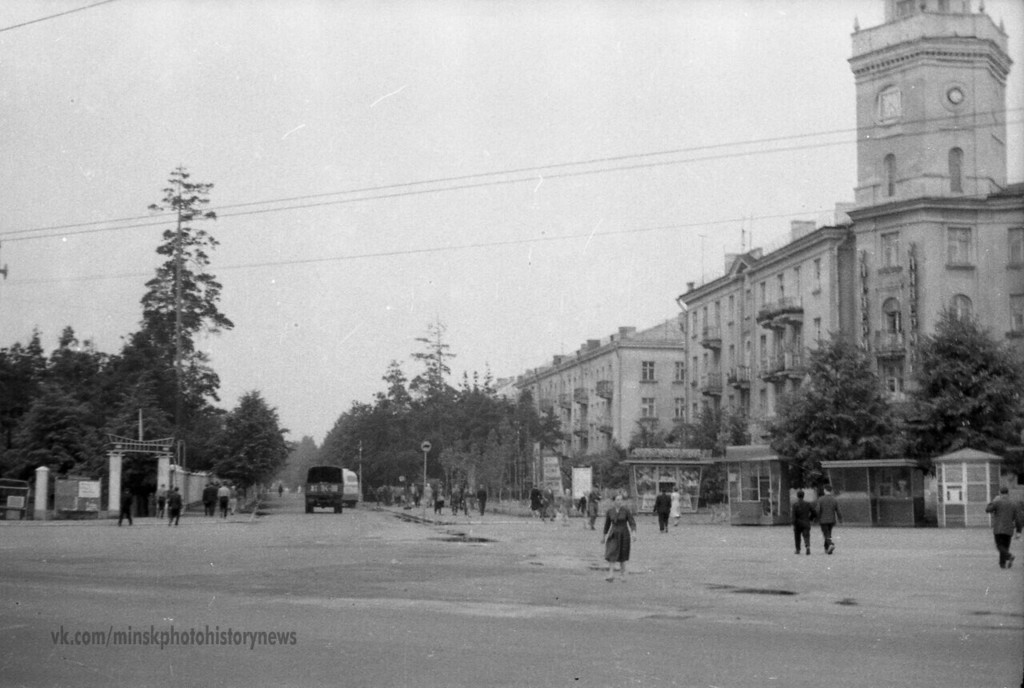 Вид на Центральную улицу с Могилёвского шоссе