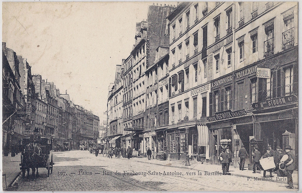 Rue du Faubourg Saint-Antoine, vers la Bastille