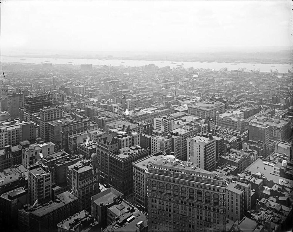 View SW from Metropolitan Life Insurance Tower Madison Squaress, ca 1912,