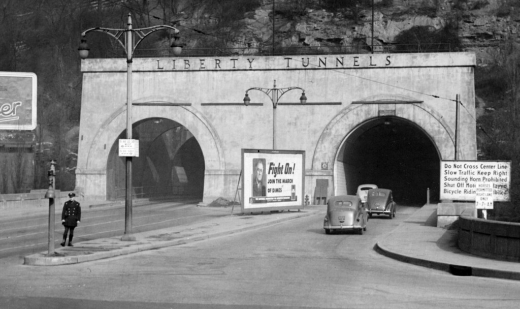 At the Liberty Tunnel’s southern end, the Liberty Tubes