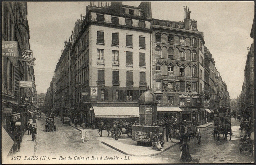 Rue du Caire et Rue d'Aboukir