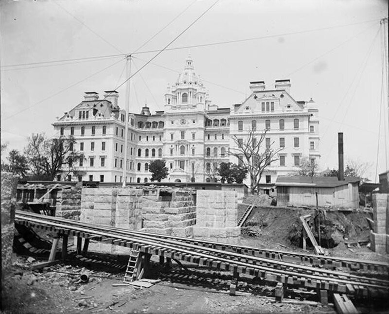 St. Lukes Hospital before completion