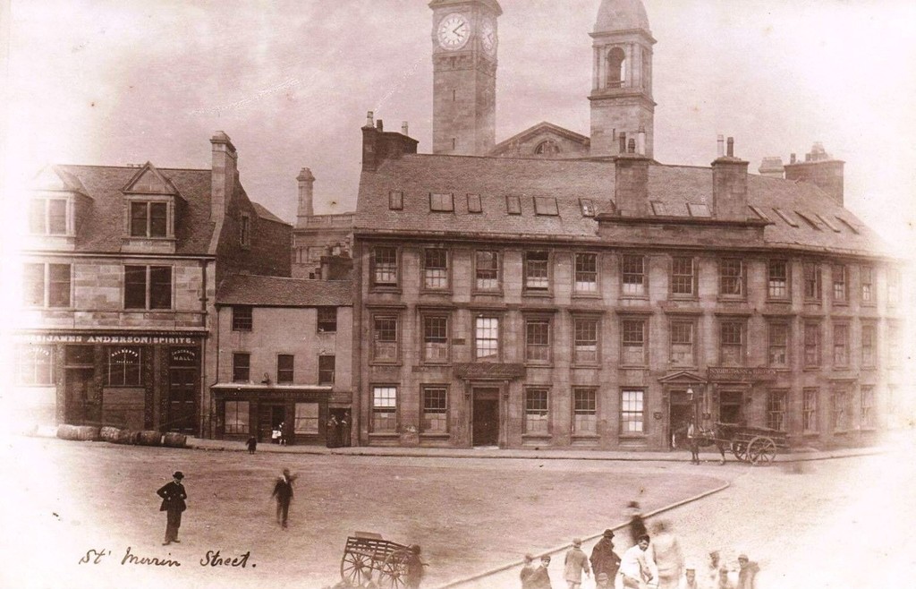 Paisley. St Merrin Street & Town Hall