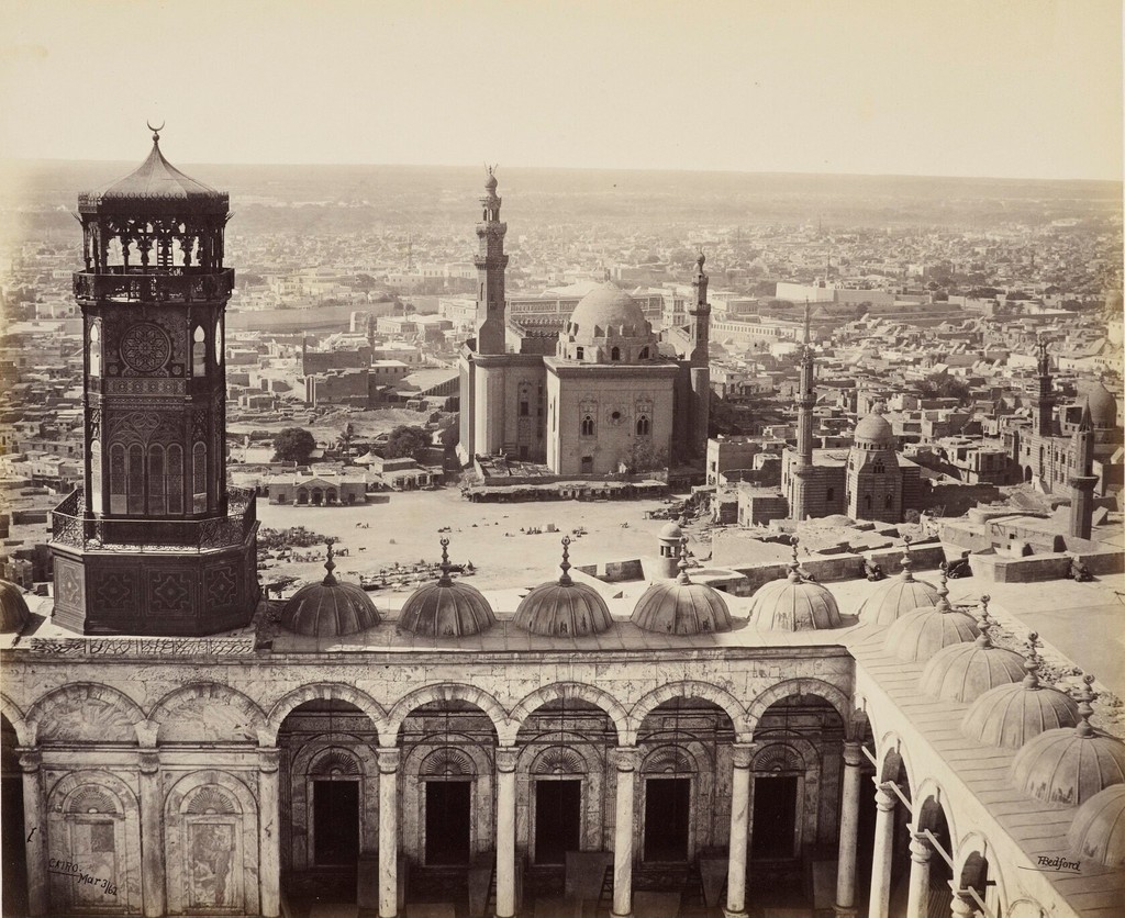 View from Mosque of Mehemet Ali, Mosque of Sultan Hassan