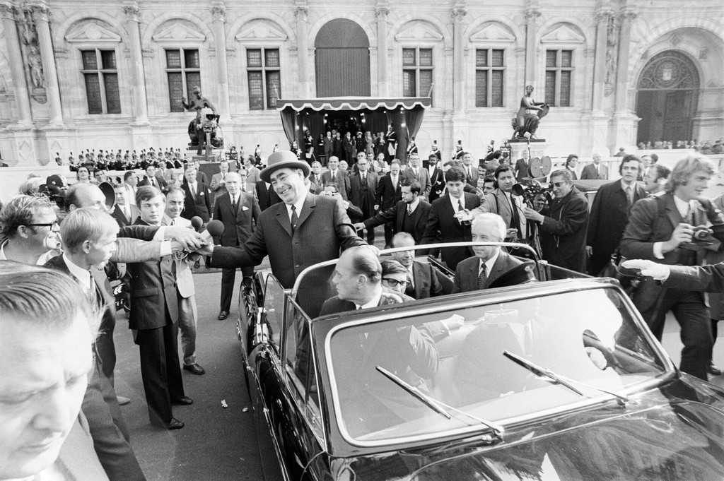 Hôtel de Ville de Paris. Voyage officiel de Leonid Brejnev en France