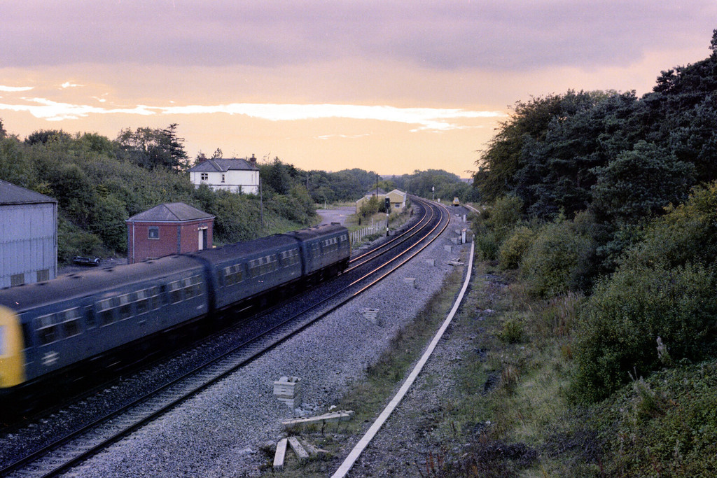 Coalpit Heath station. Looking west towards Winterbourne