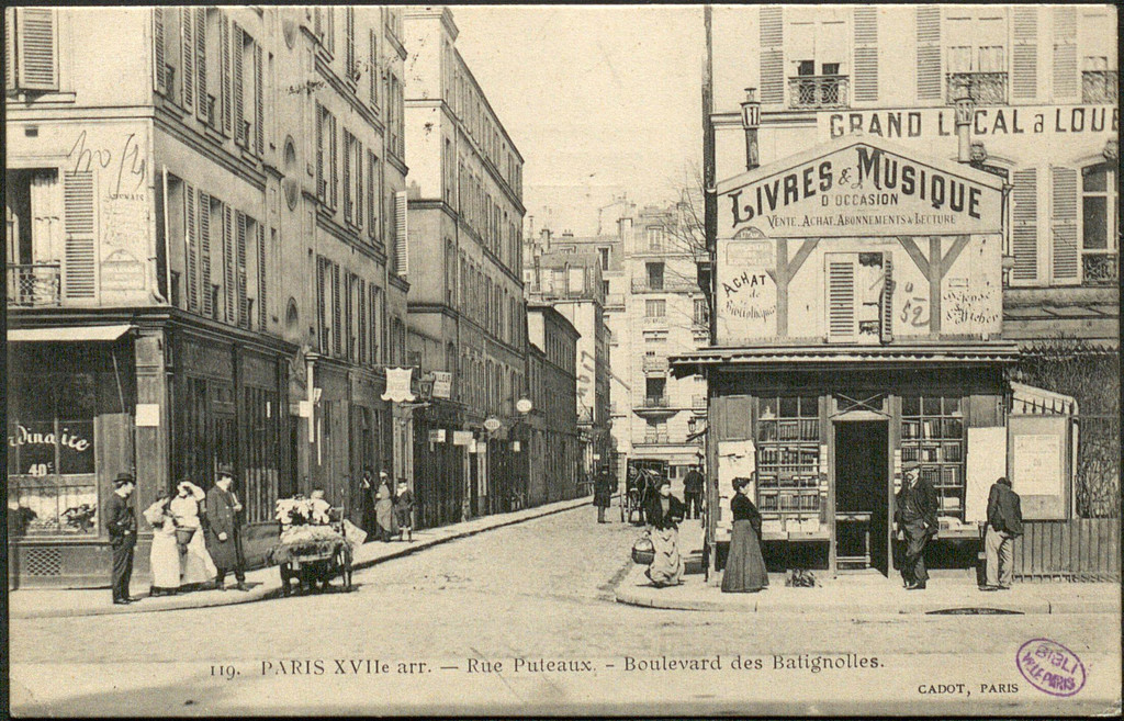 Rue Puteaux. Boulevard des Batignolles