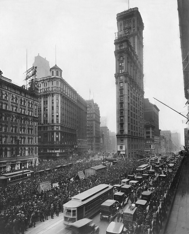 One Times Square as seen in 1919...