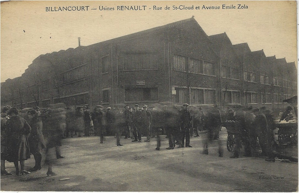 Usines Renault - Rue de St-Cloud et Avenue Emile Zola