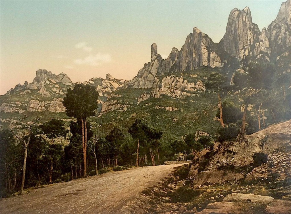 Subiendo a Montserrat, año 1900