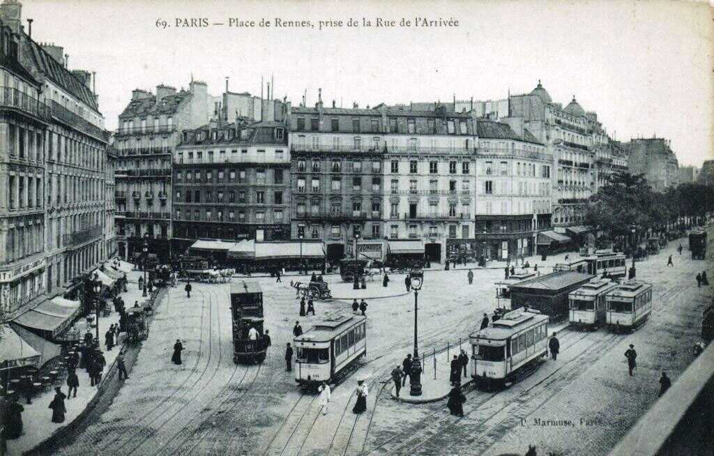 Place de Rennes, prise de la Rue de l'Arrivée