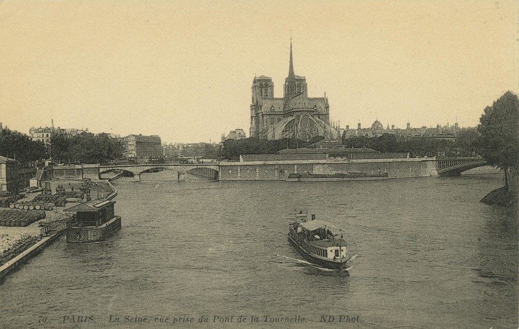 La Seine, vue prise du Pont de la Tournelle
