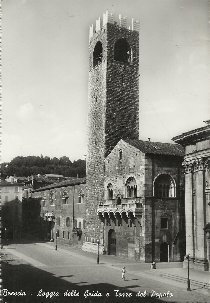 Brescia, Logia della Grida e Torre del Popolo