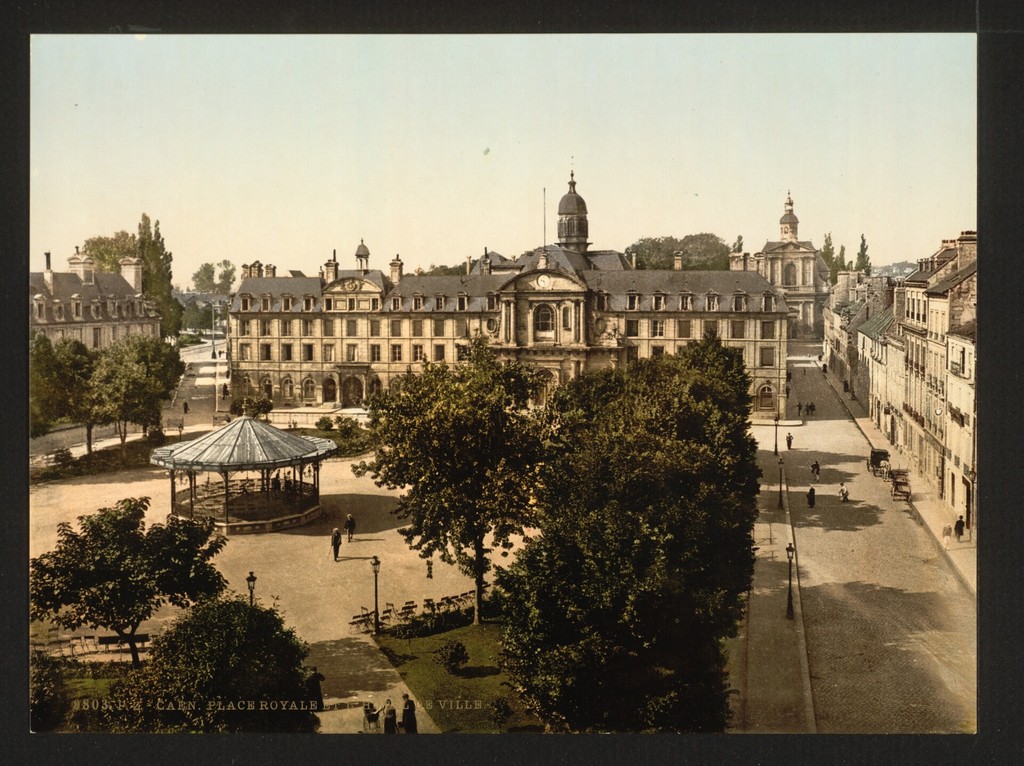 Royal Palace and hotel de ville. Caen