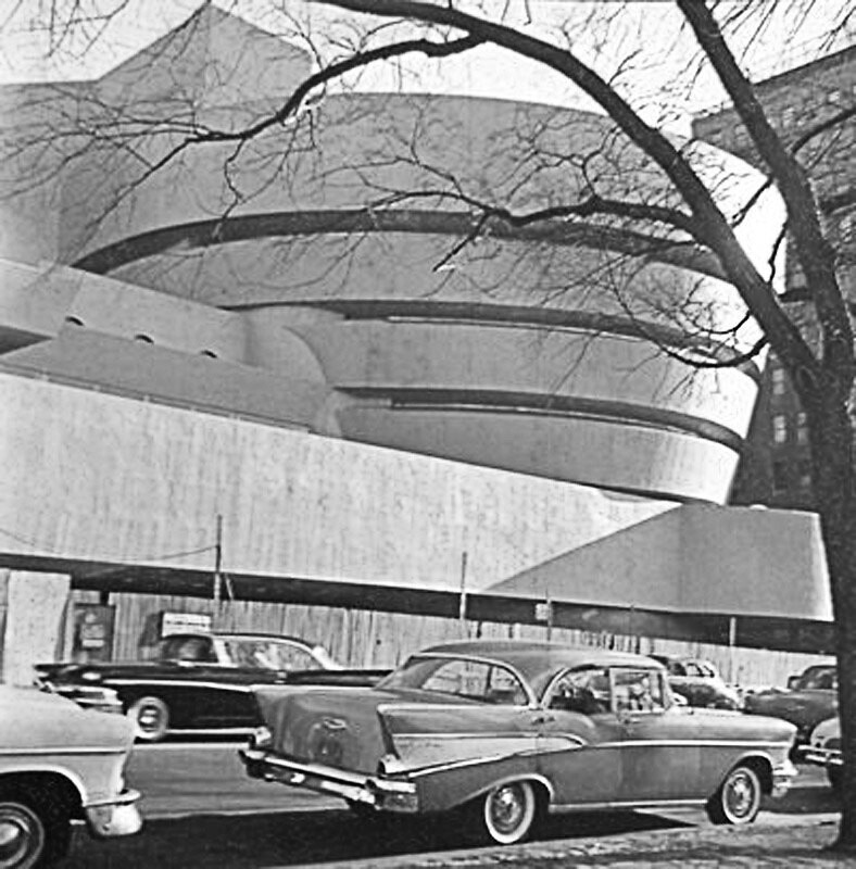 Guggenheim museum under construction, 1958