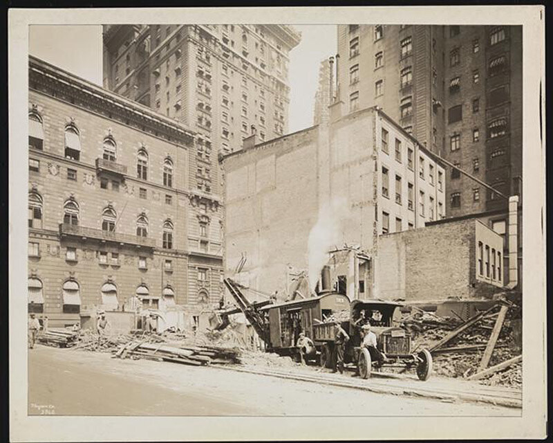 Aeolian Co., Excavation, Northeast Corner Fifth Ave. & 54th St. Looking Northeast.