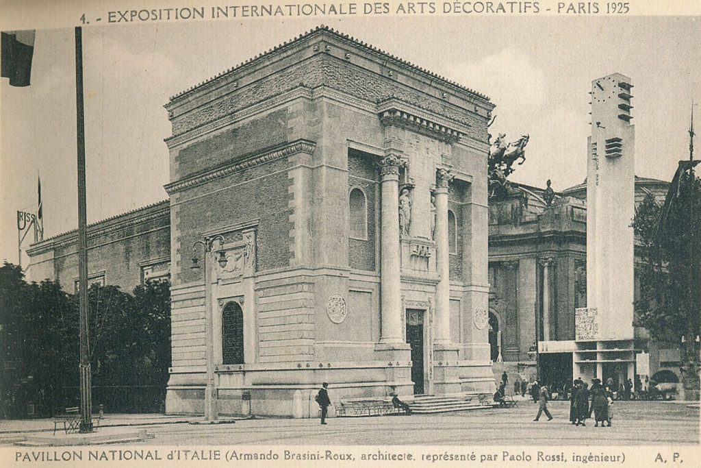 Exposition universelle de 1925. Vue du pavillon italien