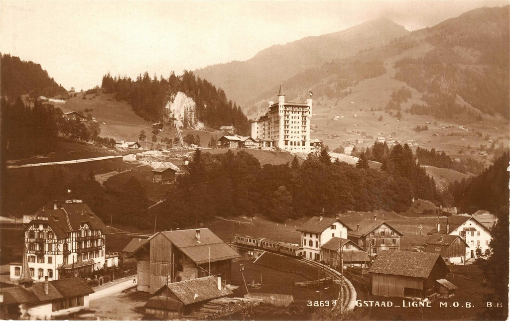 Gstaad. Hotel National and Royal Hotel