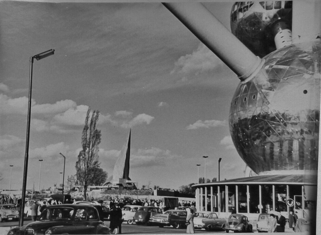 Under the Atomium at the World Expo 1958