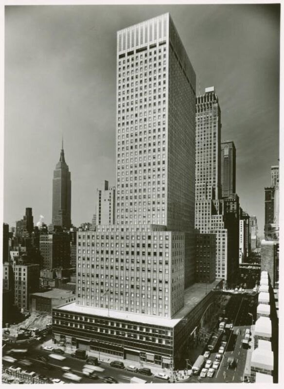 East 42nd Street, Socony - Mobile Building, 1957 NY