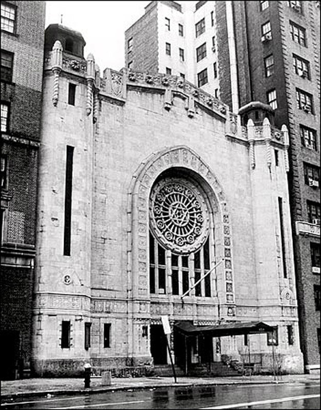 Mount Neboh Synagogue. 130 West 79th Street
