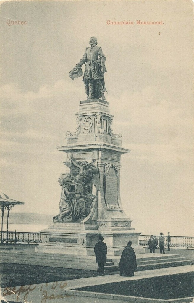Quebec. Monument to Samuel de Champlain