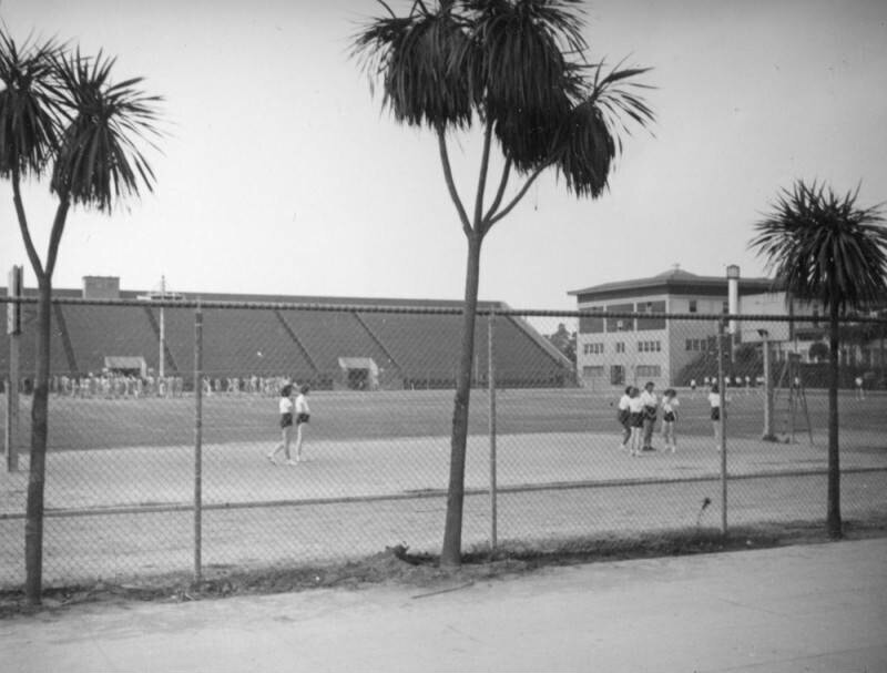 Athletic field at Manual Arts High School
