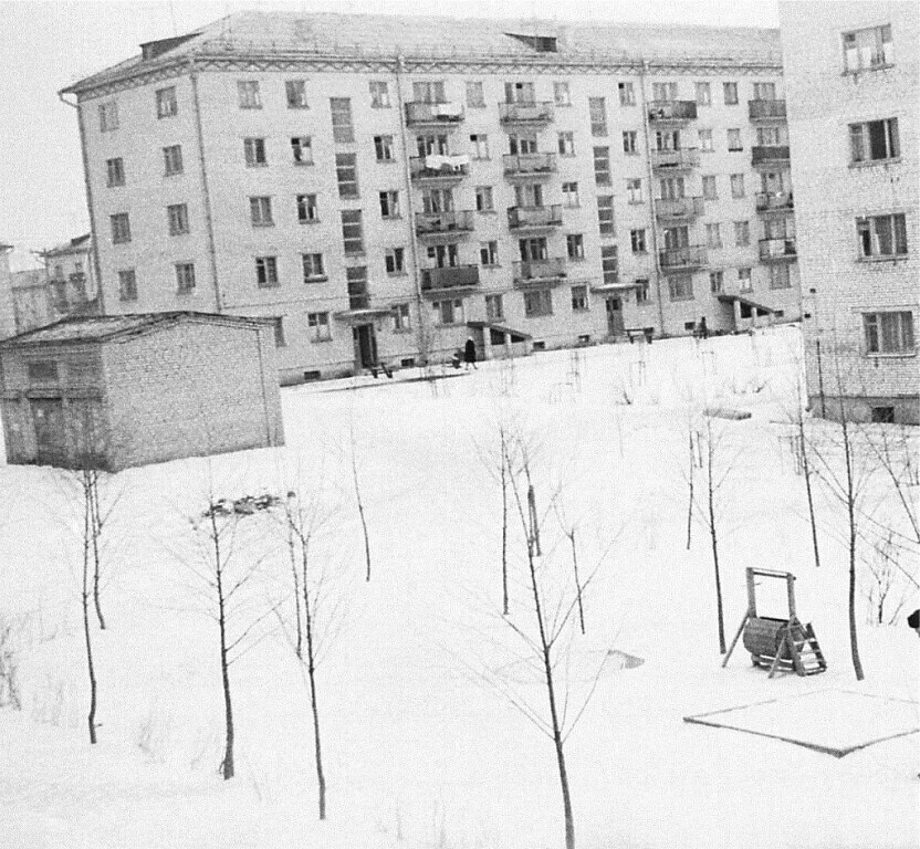 Во дворе дома nº68а по проспекту Ленина