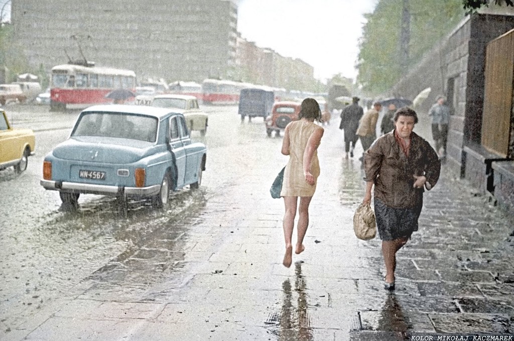 Deszcz w Warszawie