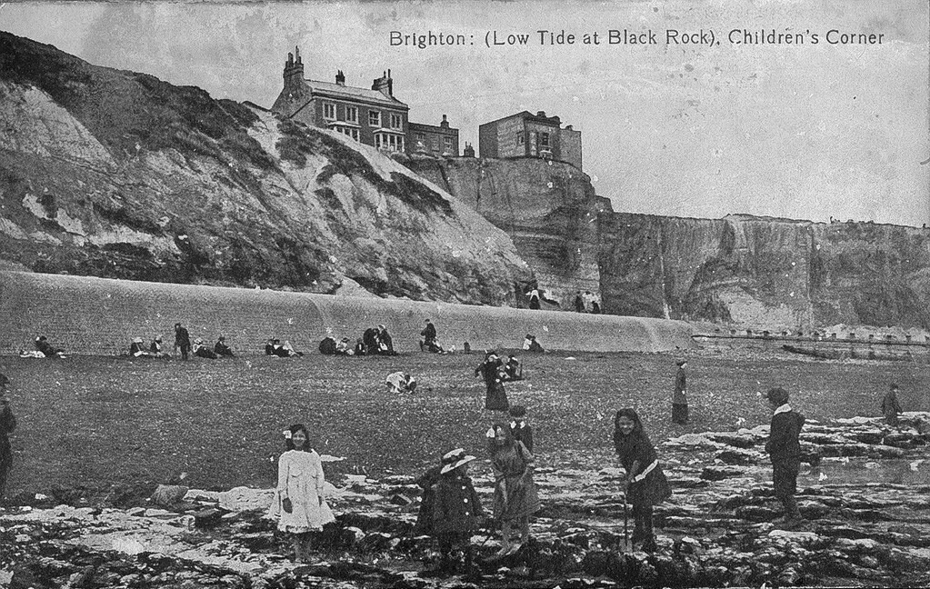 Low Tide at Black Rock, Brighton. Children’s corner