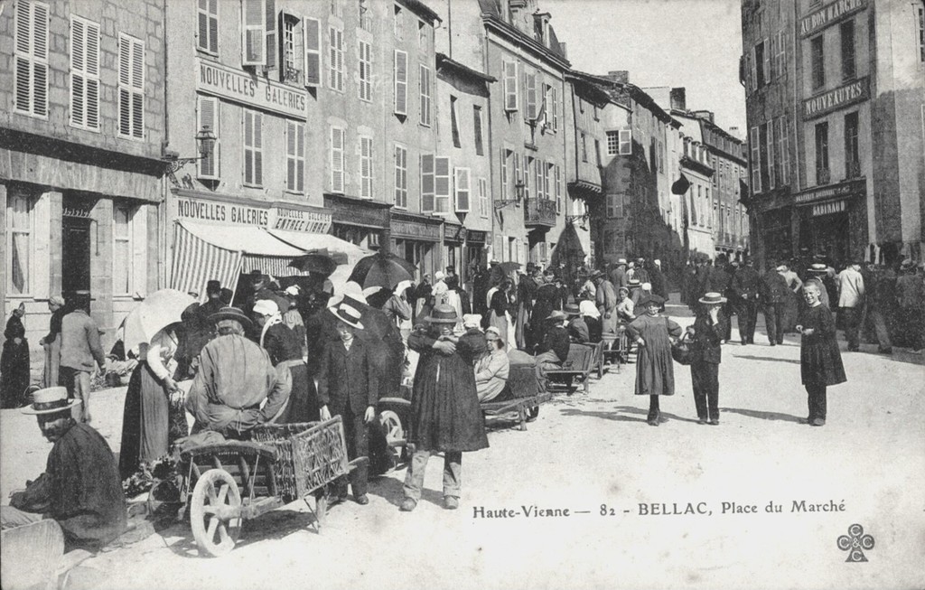 Bellac, place du Marché
