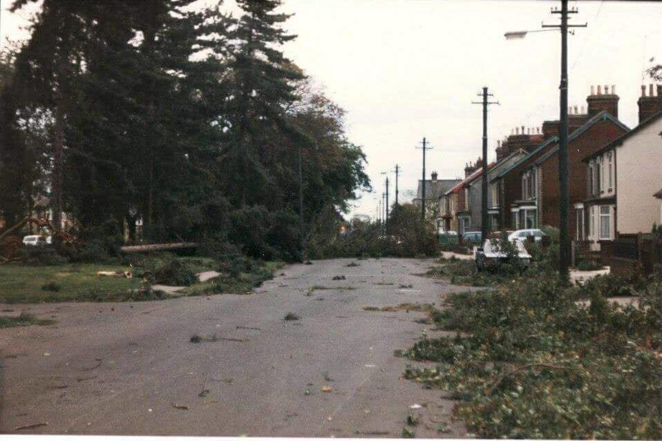 Nacton Road - hurricane aftermath