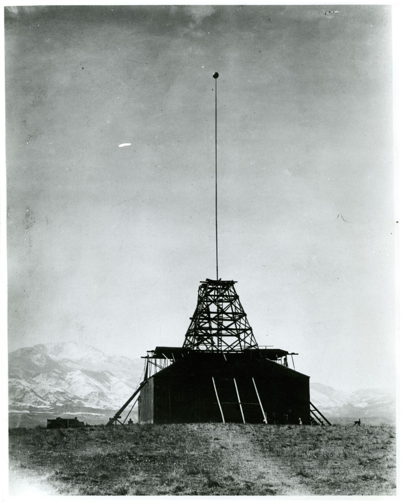 Nikola Tesla's experimental station outside of Colorado Springs