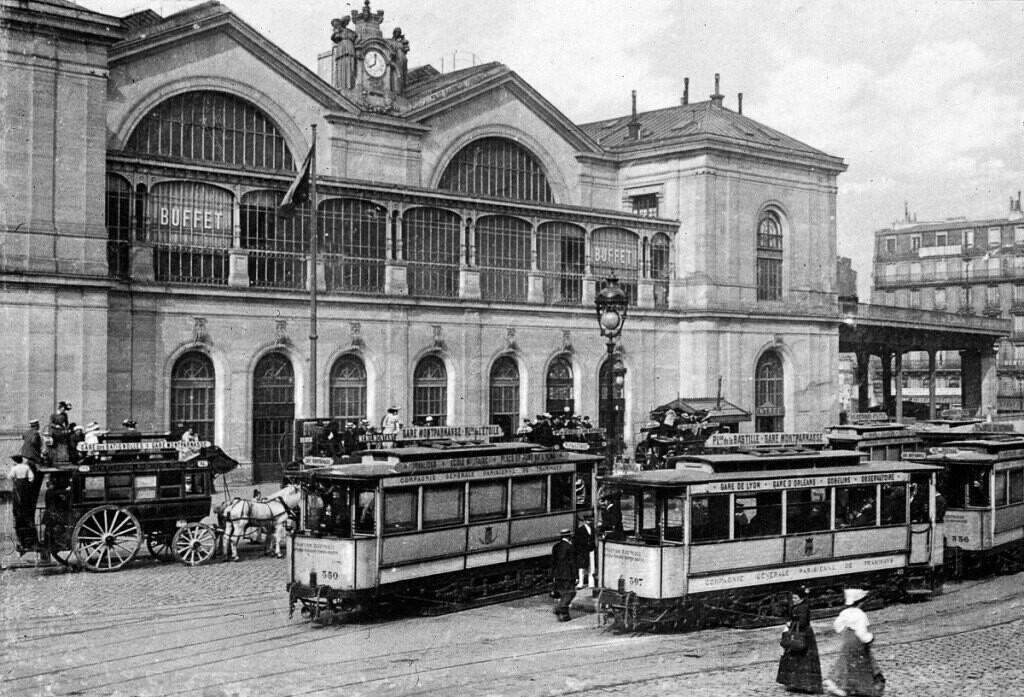 Gare Montparnasse, where in 1895 there was a wreck of a steam locomotive