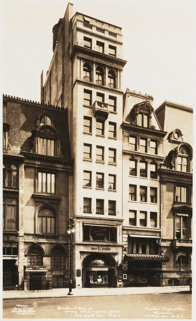 Apartment Building for Mary Mason Jones Estate. 743 Fifth Avenue