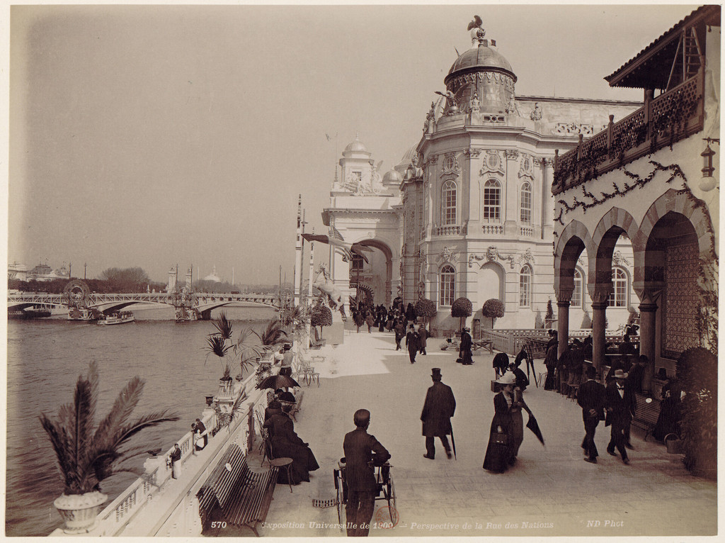 L'exposition universelle de 1900: perspective de la Rue des Nations