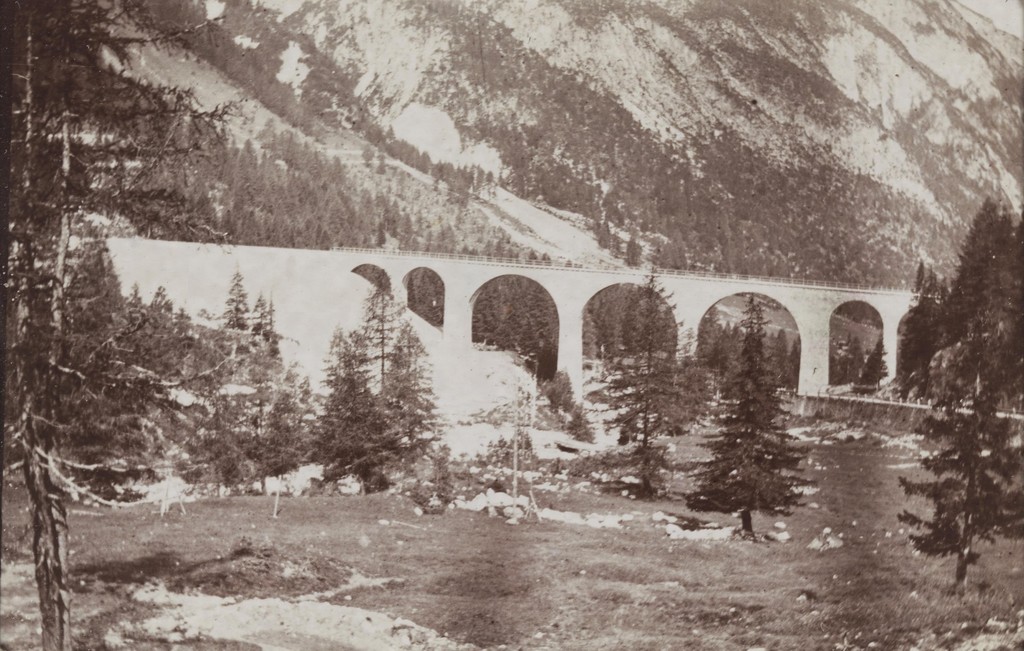 Brücke Albula III zwischen Bergün und Preda