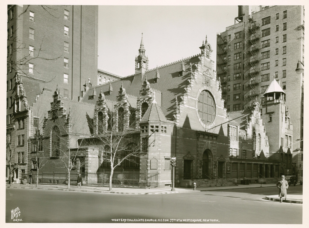 West 77th Street and West End Avenue. West End Collegiate Church