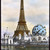 Paris Exposition 1900 - Eiffel Tower and Celestial Globe