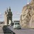 Toledo, Vista de la Puerta del Puente de Alcantara desde la Carretera de Circunvalacion