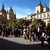 Segovia, Plaza de Juan Bravo un domingo por la mañana