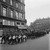 Rue de Rohan: La musique militaire allemande remonte l'avenue de l'Opéra jusqu'au Palais-Royal