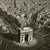 Vue aérienne de Paris: l'arc de triomphe de l'Etoile et la place de l'Etoile
