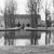 Abbaye de Royaumont. Vue générale, bassin et canal, jardin Est