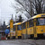Tatradoppeltraktion der Linie 12 am Endpunkt Niedersedlitz