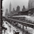 The Third Avenue EL during a snow storm. January 1947